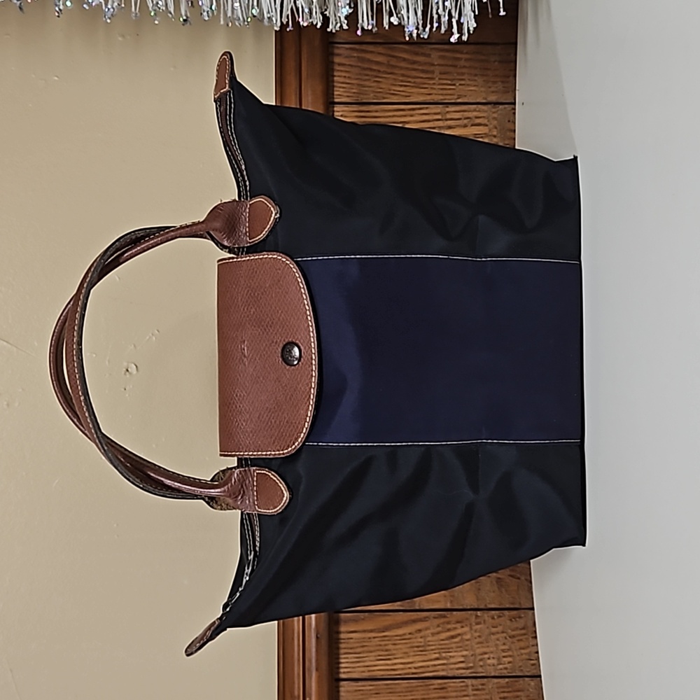 Longchamp Purple and Black Tote Bag - Picture 1 of 17